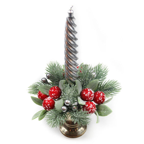 Peggy Wilkins Snowy Berries Candle Ring - 1" Candle Ring image