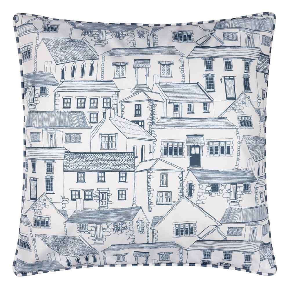 Wylder Abersoch Town Outdoor Cushion, 45 x 45cm - Sail Blue image 0