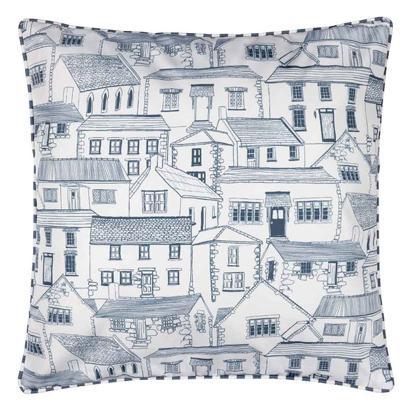 Wylder Abersoch Town Outdoor Cushion, 45 x 45cm - Sail Blue image 1