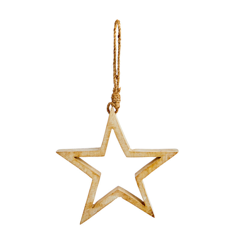 Premier Sustainable Mango Wood Open Star (17cm) image 0