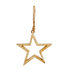 Premier Sustainable Mango Wood Open Star (17cm) image 0