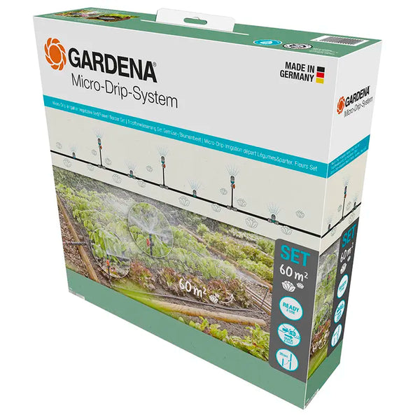 GARDENA Micro-Drip-Irrigation Vegetable Bed/Flower Border Set (60sq.m) image 0