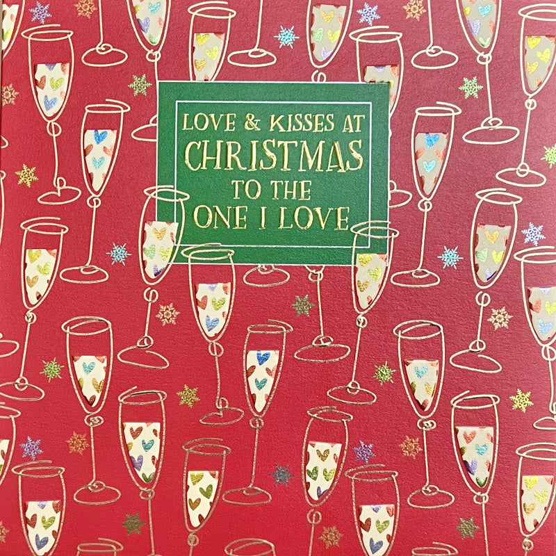 Wendy Jones-Blackett One I Love Champagne Christmas Card image 0