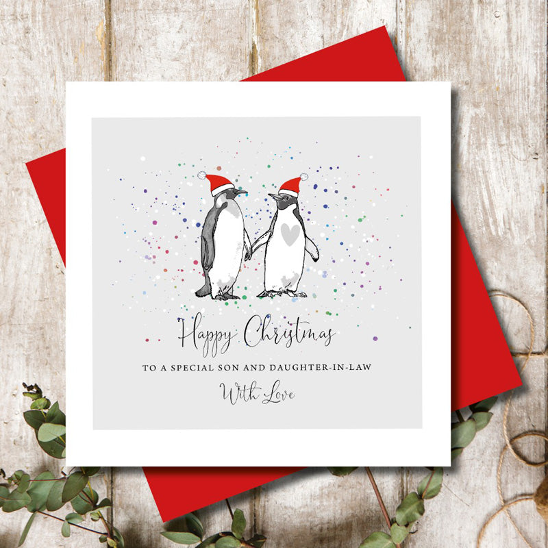 Marina B Penguins Son & Daughter-In-Law Christmas Card image 0
