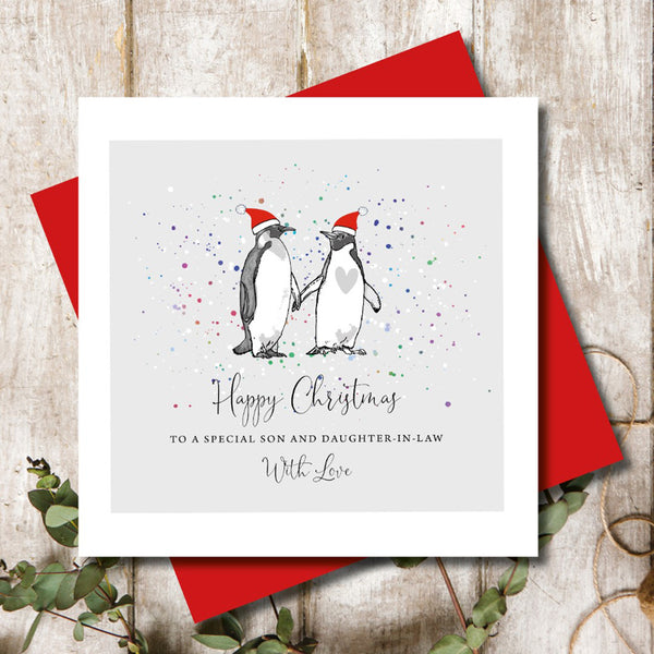Marina B Penguins Son & Daughter-In-Law Christmas Card image 0