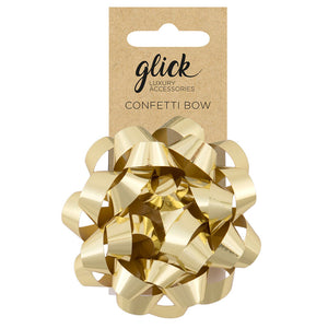 Glick Metallic Gold Confetti Bow image 0
