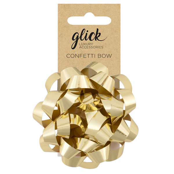Glick Metallic Gold Confetti Bow image 0