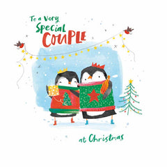 Woodmansterne Special Couple Penguin Christmas Card image 0