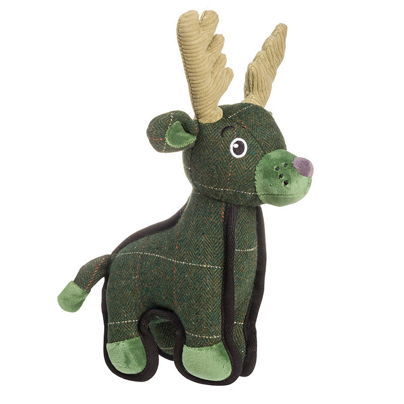 House of Paws Deer Tweed Dog Toy image 0