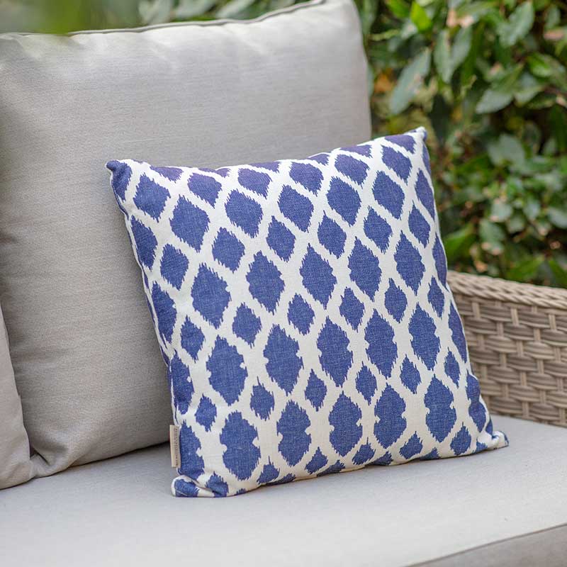 Bramblecrest Square Scatter Cushion, 45 x 45cm - Blue Trellis image 0