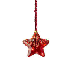 Lumineo Micro LED Hanging Red Star image 0