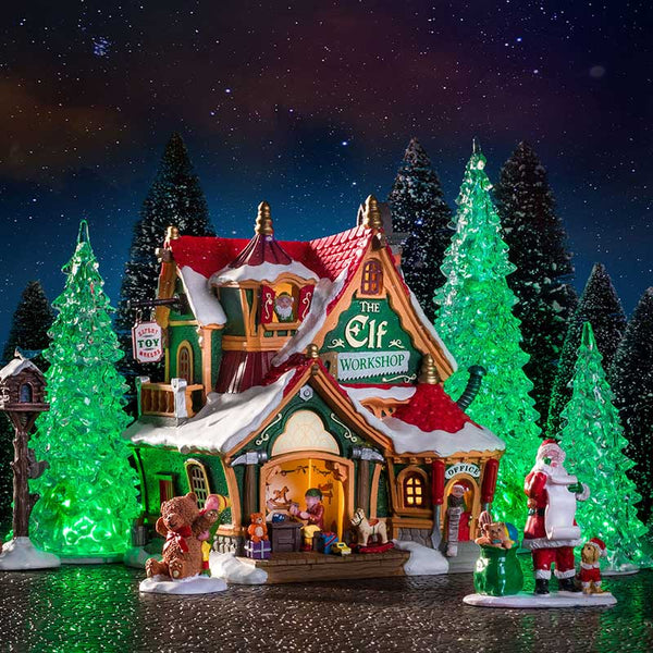 Lemax Small Crystal Lighted Tree (Set of 4) image 2