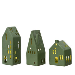 Cut Out Stoneware House Tealight Holder (Assorted Designs) image 0