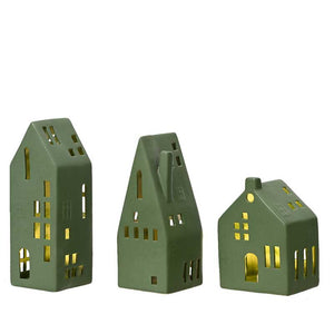 Cut Out Stoneware House Tealight Holder (Assorted Designs) image 0