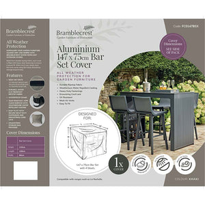 Bramblecrest Cover for 4-Seat Rectangular Aluminium Bar Set image 1