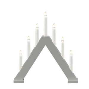 Konstsmide 7 Bulb Candlestick - Matt Grey image 3