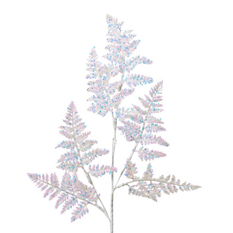 Everlands Iridescent Fern Leaf Stem (69cm) image 0