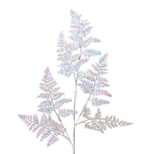 Everlands Iridescent Fern Leaf Stem (69cm) image 0