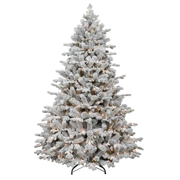 Puleo Balmoral Spruce Snowy Pre-Lit Christmas Tree - 7ft image 3