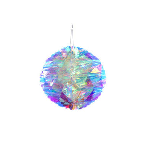 Festive Iridescent Honeycomb Ball - 20cm image