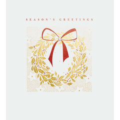 Woodmansterne Christmas Wreath Christmas Card image 0
