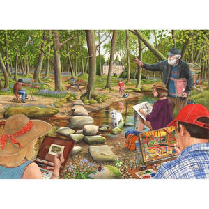 House of Puzzles Learn To Paint Big 500 Piece Jigsaw Puzzle image 0