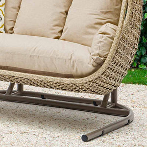 Bramblecrest Somerford Triple Hanging Cocoon Chair in Sandstone Weave image 2