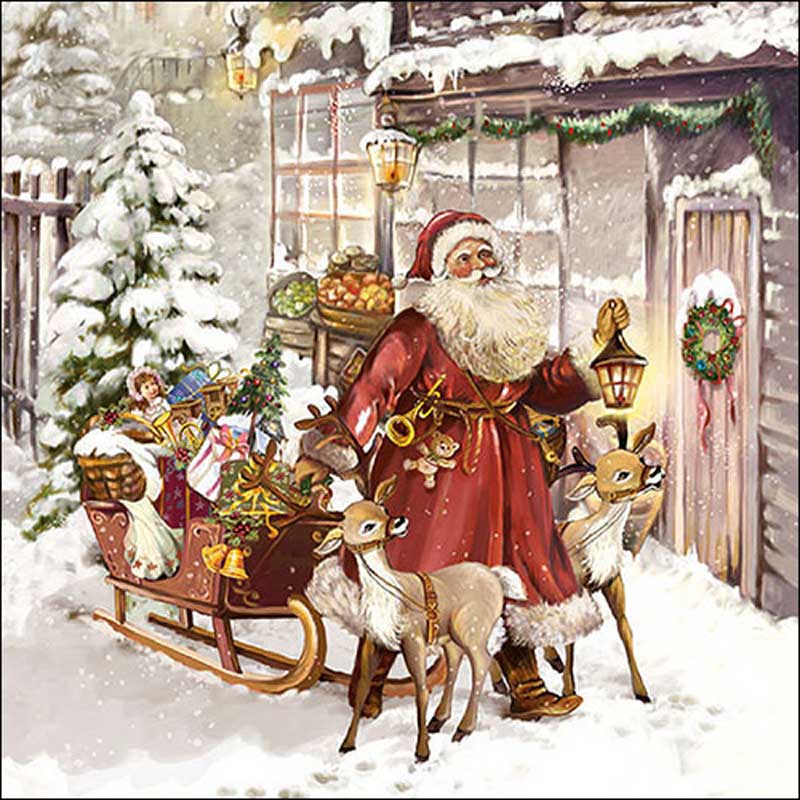 Ambiente Paper Napkins - Christmas Visit (Pack of 20) image 0