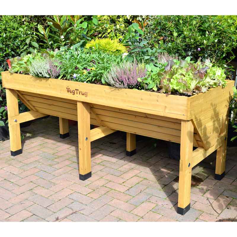VegTrug Medium Raised Planter - Natural image 0