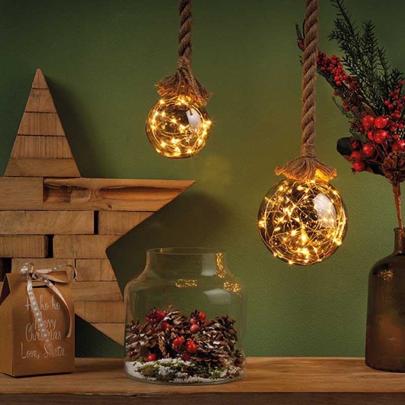 Lumineo Micro LED Hanging Smokey Ball image 0