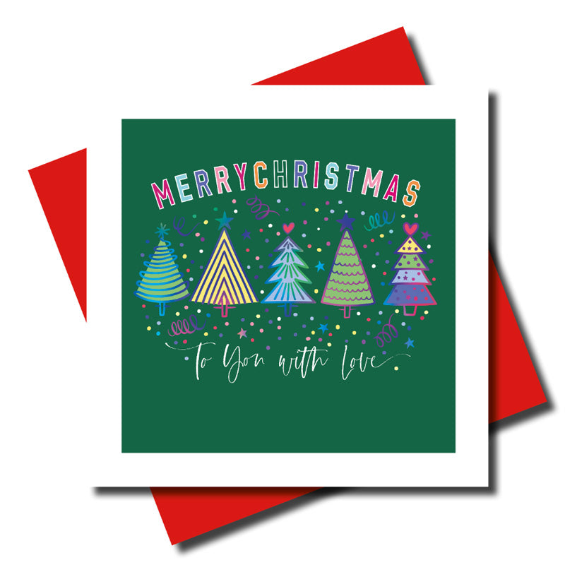 Marina B Winter Trees Christmas Card image 0