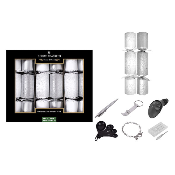Harvey & Mason 6 Deluxe Silver Scatter Crackers image 0