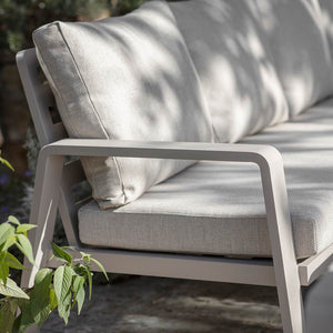 Bramblecrest Prague Modular L-Shape Sofa Set in Latte with Height-Adjustable Table (Seats 8) image 2