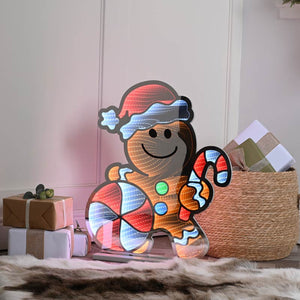 Festive Infinity Gingerbread with Candy Cane image 0
