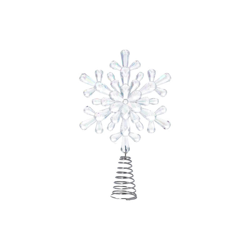 Gisela Graham Rainbow Snowflake Tree Topper image 0
