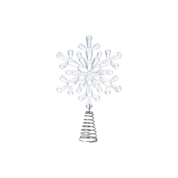 Gisela Graham Rainbow Snowflake Tree Topper image 0