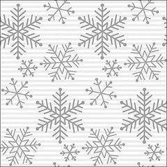 Ambiente Paper Napkins - Silver Falling Crystals (Pack of 20) image 0