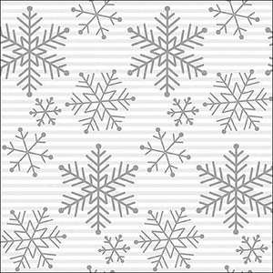 Ambiente Paper Napkins - Silver Falling Crystals (Pack of 20) image 0