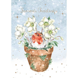 Wrendale Designs Notecard Pack - Season's Tweetings (Pack of 8) image 3