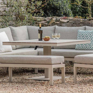 Bramblecrest Zurich Corner Sofa Modular Set in Mocha with Height Adjustable Square Table image 2