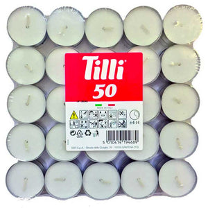 Tilli White Tealights (Pack of 50) image 0