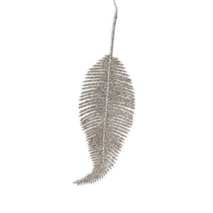 Decoris Pearl Glitter Leaf (Pack of 3) image 0