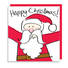 Lucilla Lavender Santa Christmas Card image 0