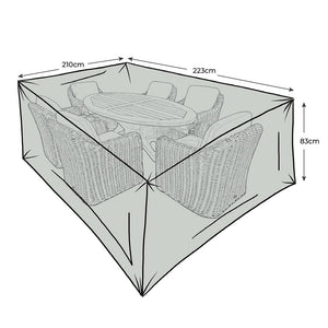 Orchard Life All-Weather Furniture Cover for Morello 6 Seat Oval Dining Set image 0