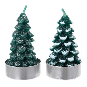 Decoris Tree Tealights - Pack of 4 (Assorted Designs) image 0