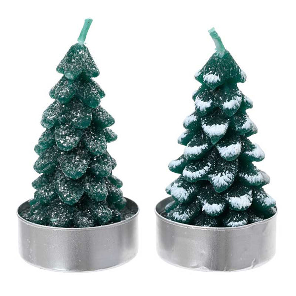 Decoris Tree Tealights - Pack of 4 (Assorted Designs) image 0