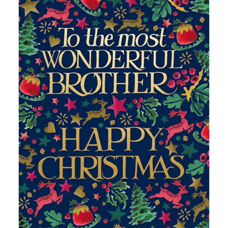 Woodmansterne Wonderful Brother Christmas Card image 0