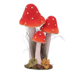 Gisela Graham Red Triple Toadstool image 1