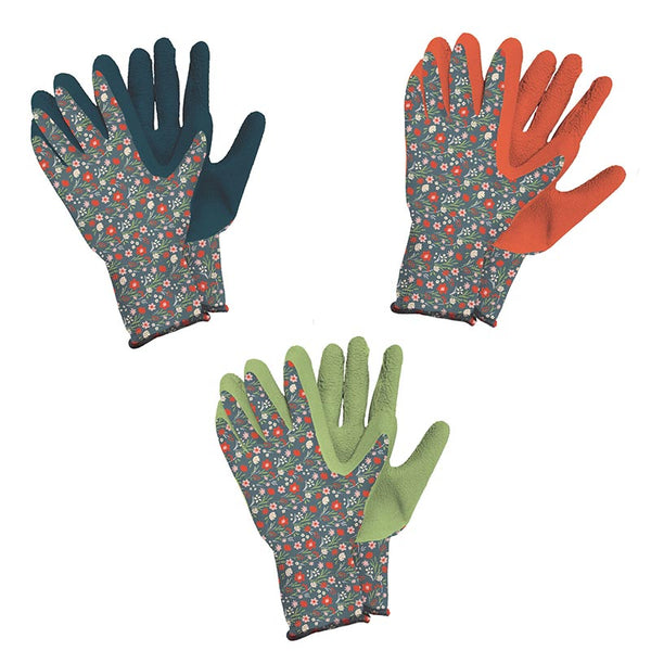 Kent & Stowe Meadow Flower Design Weeding Gloves (Pack of 3) image 0