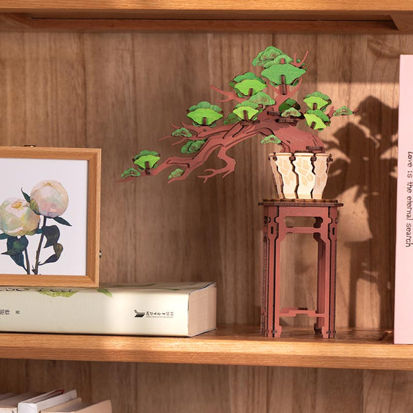 Robotime Evergreen Pine Bonsai DIY Wooden 3D Puzzle image 3